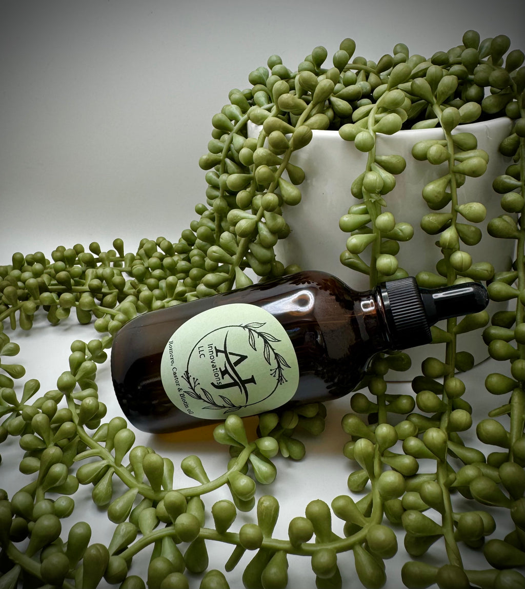 Aceite de Romero, Castor & Biotín.   4OZ