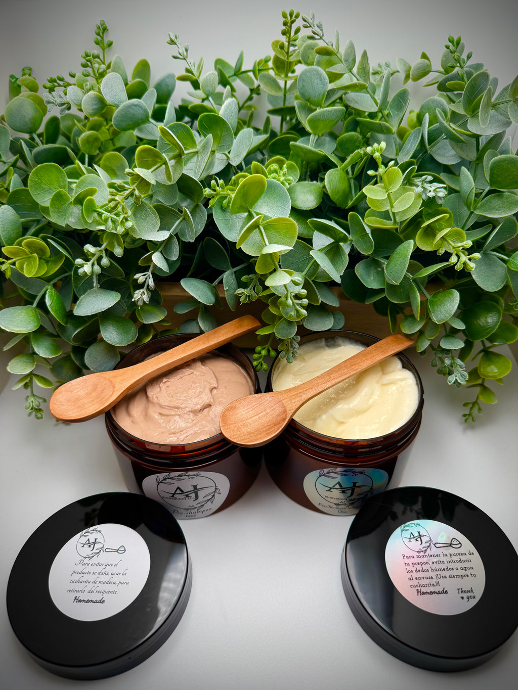 Pre-Shampoo nutritivo e hidratante set de 2 (12oz)