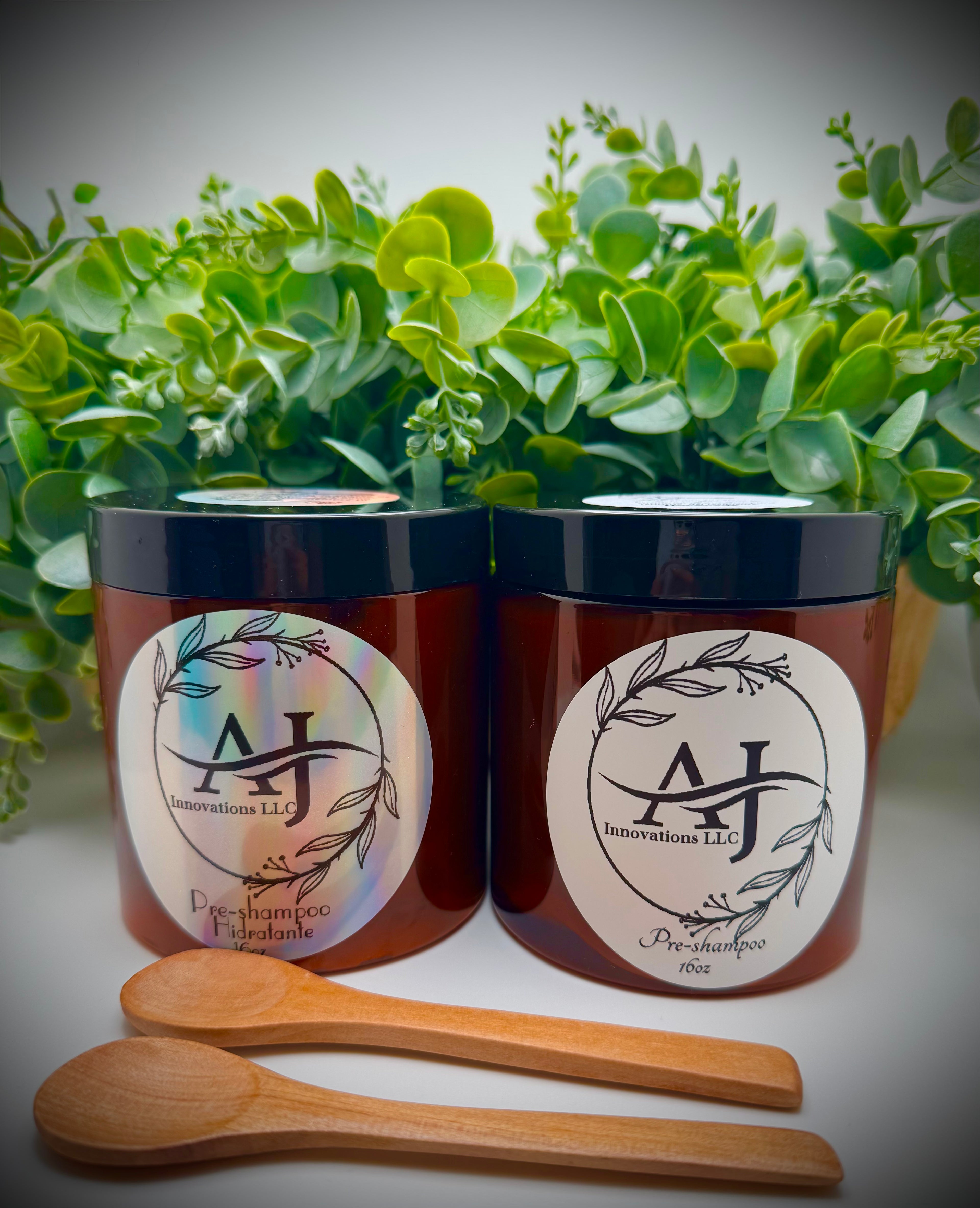 Pre-Shampoo nutritivo e hidratante set de 2 (16oz)