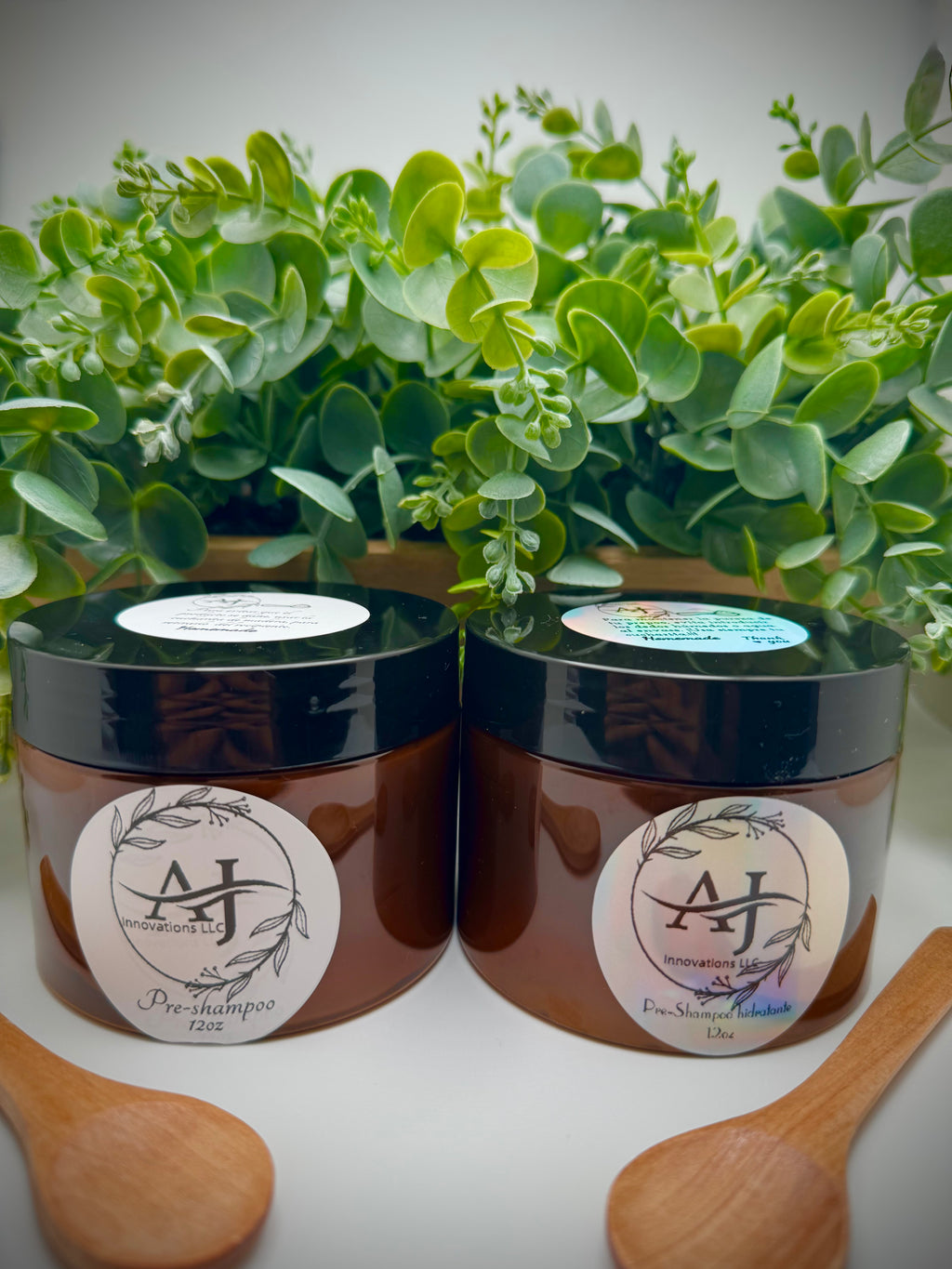 Pre-Shampoo nutritivo e hidratante set de 2 (12oz)